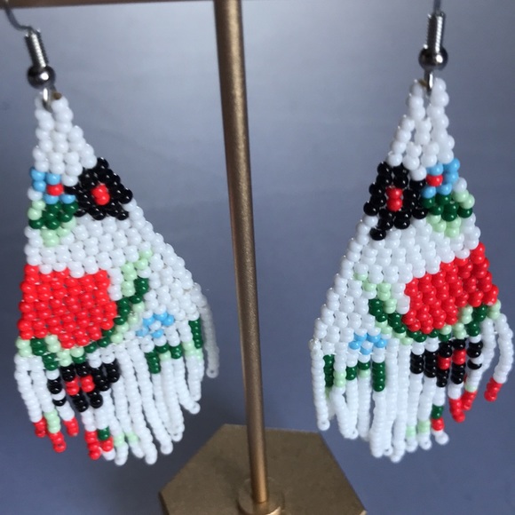 New! Beaded Drop Earrings - Picture 4 of 13